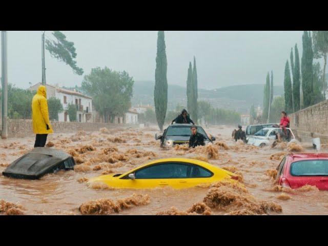 Almería Underwater! Watch the Chaos as Heavy Rains Hit Spain!