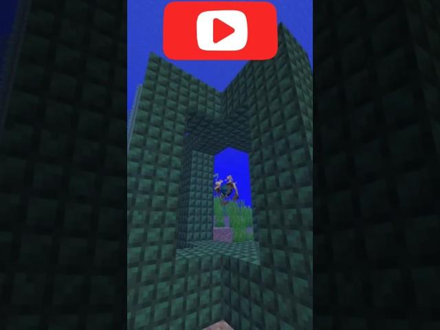 How to make a Conduit in Minecraft  | @yashubhaii#shorts