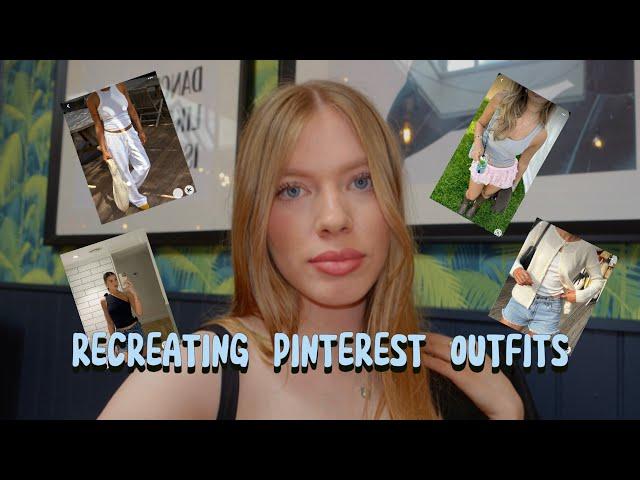 RECREATING SUMMER PINTEREST OUTFITS | summer outfit ideas