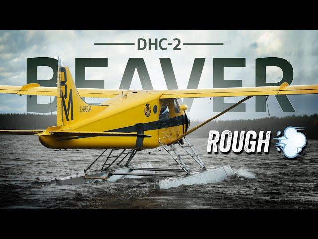 ROUGH WIND  DHC-2 DE HAVILLAND BEAVER TAKE-OFF (OG CANADIAN BUSHPLANE) BLACK MOOSE OUTPOSTS 