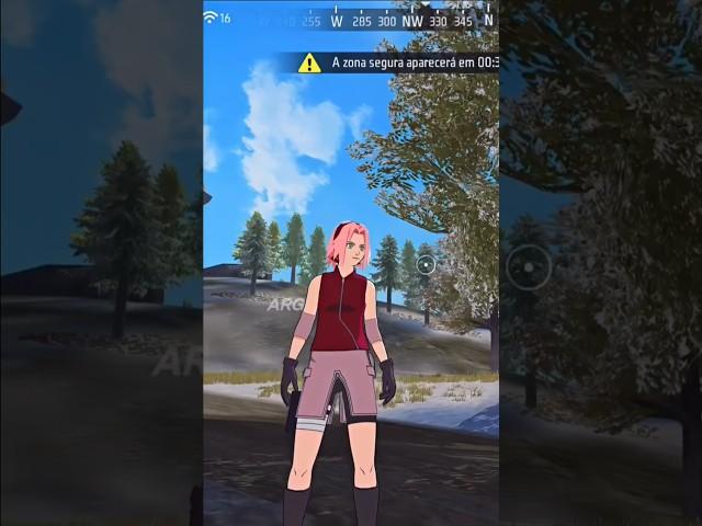 Sakura Bundle Gameplay  ff X Naruto collaboration  ff new event/free fire new event#shorts#ff