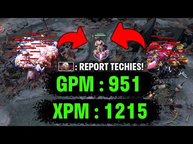 The Most Highest GPM Techies in the World  - 7.32 Patch Dota 2