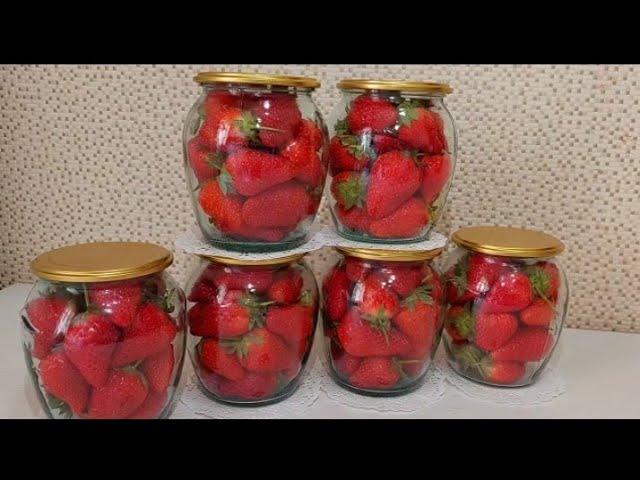 WITHOUT freezing! WITHOUT cooking! This is how I keep strawberries fresh for 1 year! #strawberry