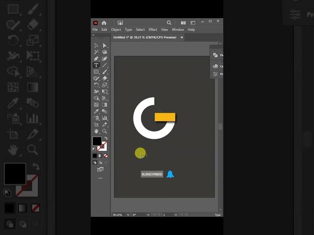 Create a Unique Alphabet G Logo with Simple Steps! #trendingshorts  #shorts