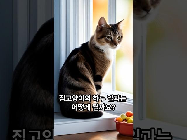 집고양이의 하루일과는 어떻게 될까요? 집고양이의 일상. 집고양이 하루일과. Shorts