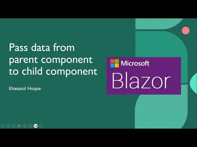 Pass data between components blazor (From Parent to Child) | parameters in blazor | .Net 8 Blazor