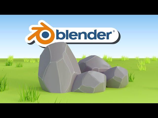 Blender Tutorial | Make Stylized Rocks Fast