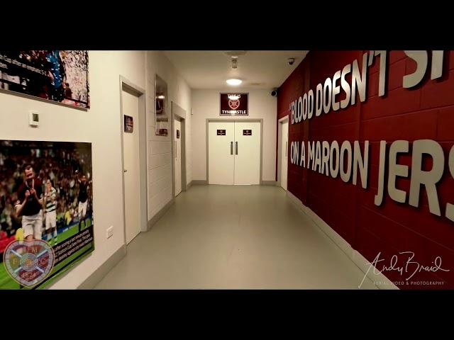 Heart of Midlothian FC, Tynecastle Tunnel & Pitch Drone Flight.