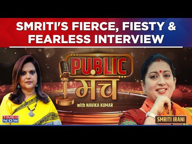 Smriti Irani's High-Powered Interview With Navika Kumar: Exclusive On Gandhis, Amethi Battle & More