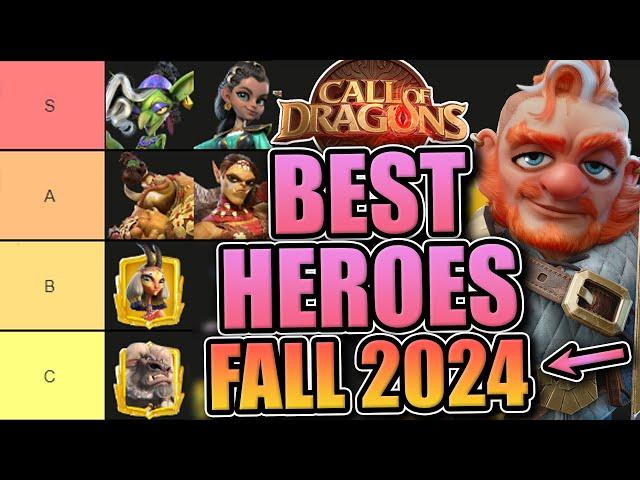 Best Heroes [Open Field Tier List] Call of Dragons