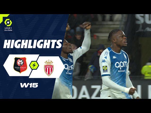 STADE RENNAIS FC - AS MONACO (1 - 2) - Highlights - (SRFC - ASM) / 2023-2024