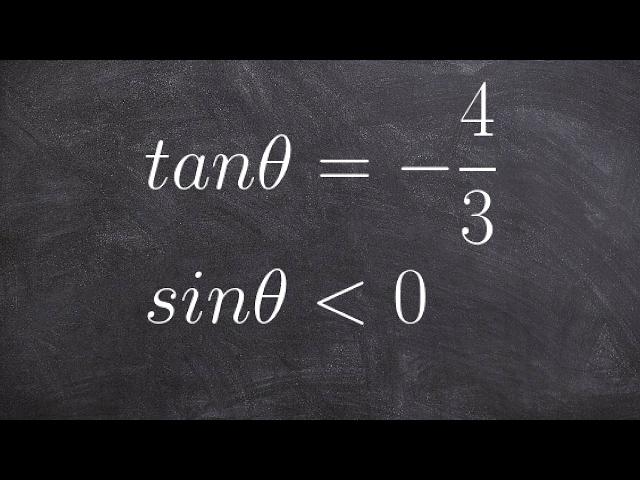 Evaluate the six trig functions by when given one value and constraint