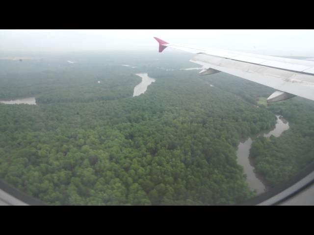 landing in Sandakan airport