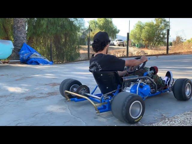 KLX110 HOMEBUILT GO KART DIY  | DRIFTING + UPGRADES |