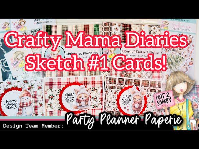 #N2SNovember24 Crafty Tutorial: Cards Using Crafty Mama Diaries Sketch #1!