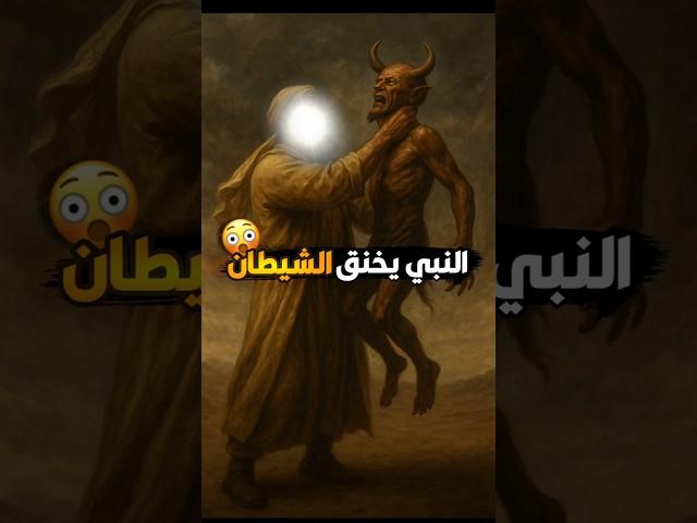 رسول الله يقوم بخنق الشيطان واراد ربطه