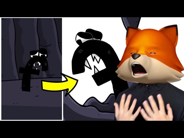 FoxBoy Gets Emotional Reacting To F Sad  (Alphabet Lore Animation)