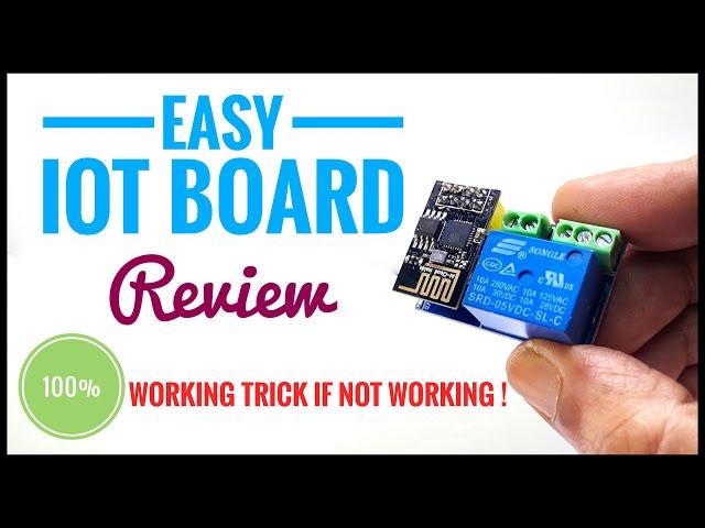 Esp 8266-01 relay module review & not working problem solving