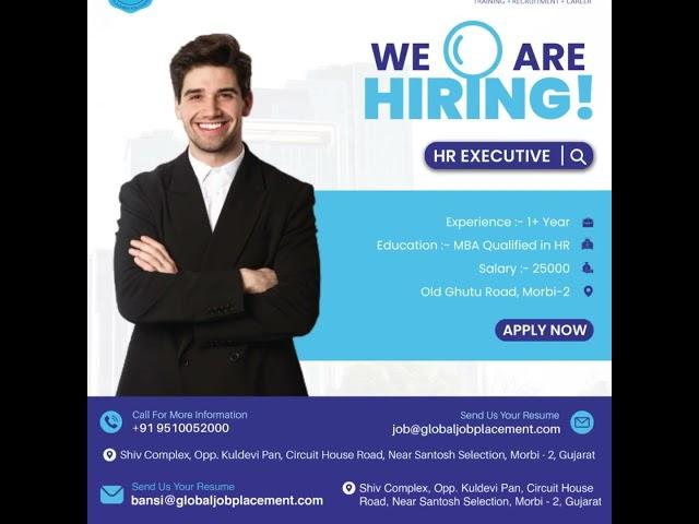 Global Job Placement is Hiring | Job in Morbi