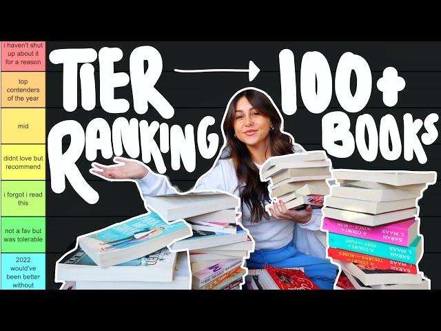 i tier ranked every book I read in 2022 (120+ books & my opinions )