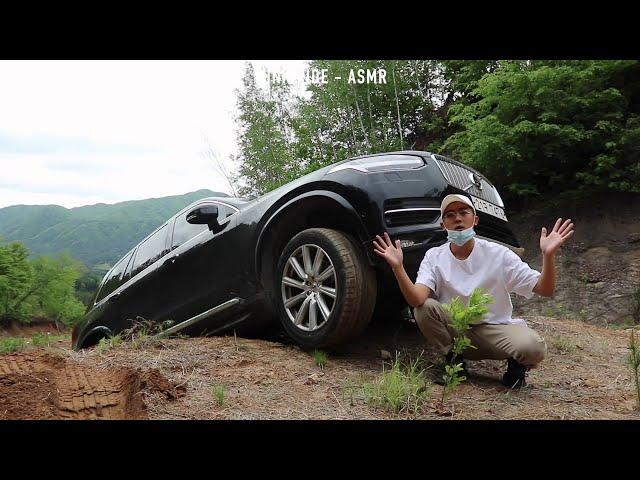 2018 Volvo XC90 D5 AWD " Off-road climbing full send ", Pure sound, RAW , ASMR