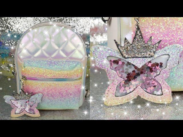 What's In My Purse• Makeup Haul• OMG! Accessories Rainbow Metallic Quilted Mini Backpack