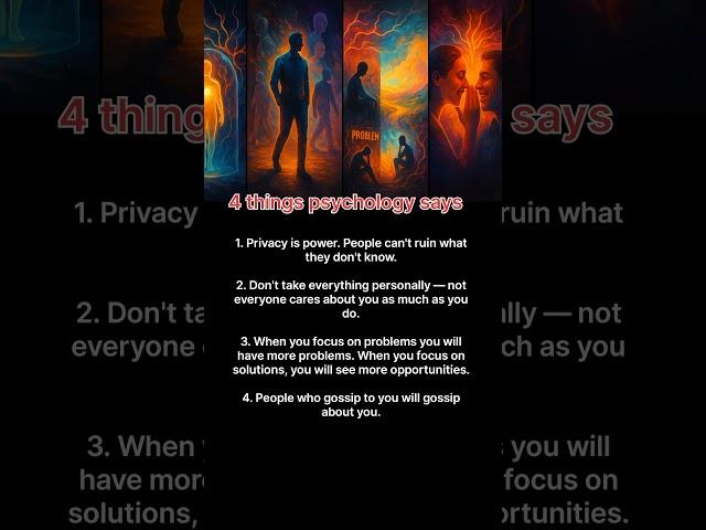 Top 4 Psychology Truths About Privacy, Focus & Human Nature | Mind-Blowing Facts You Must Know