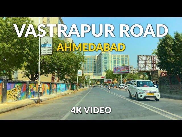 Vastrapur Road Ahmedabad | Roving with Sagar | 4k Road Trip #vastrapur #ahmedabad #rovingwithsagar