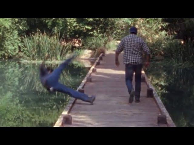 luke throws jess into the lake | gilmore girls