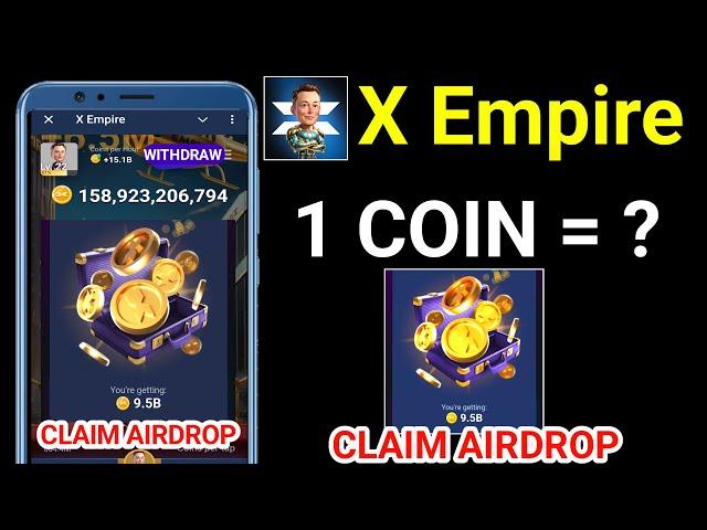 X Empire Airdrop Claim And Withdraw | X Empire Coin Withdraw in Bank