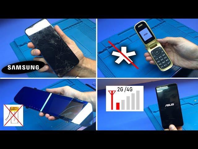 4 простых ремонта: Раскладной INNOI для бабушки | Samsung M11 |  Asus | АВТО Зеркало регистратор