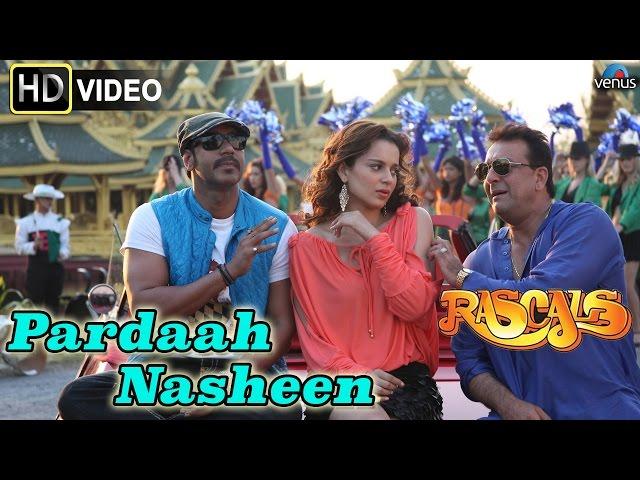 Pardaah Nasheen (HD) Full Video Song | Rascals | Sanjay Dutt, Ajay Devgan, Kangna Ranaut |