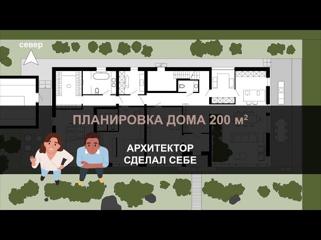 ПЛАНИРОВКА ДОМА 200 кв м | Один день виртуально | Дом архитектора