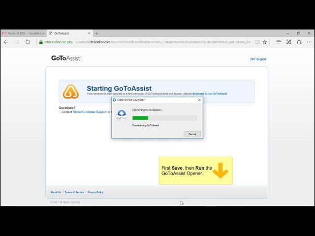 How to use Citrix GoToAssist On windows computer for remote technical assistance