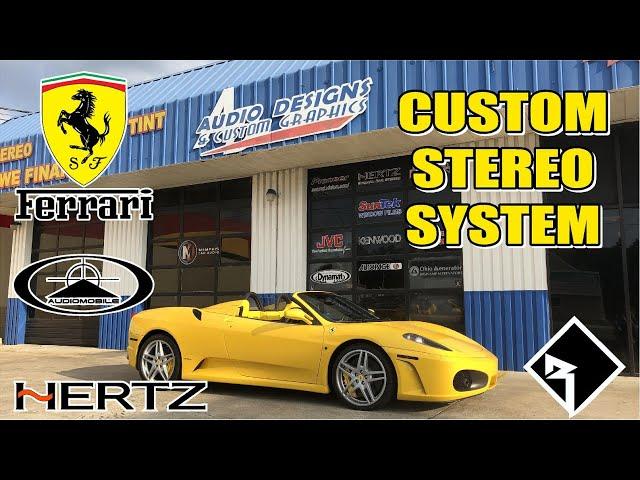 Ferrari F430 Custom Stereo System
