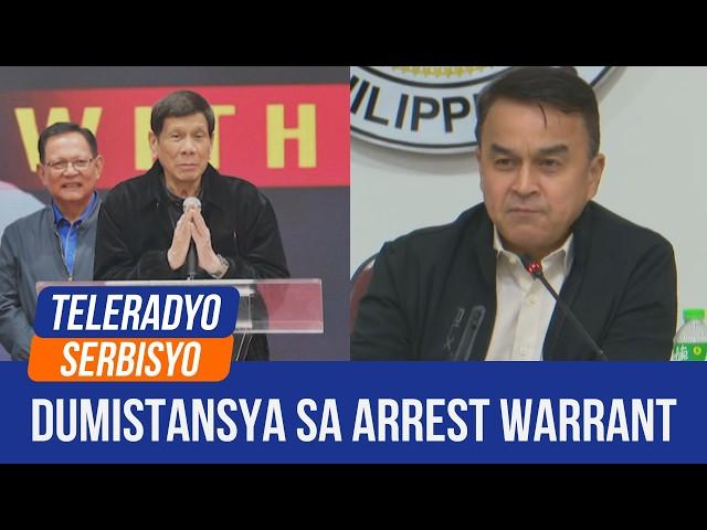 Quadcom distances from alleged ICC arrest vs Duterte | Teleradyo Serbisyo (11 March 2025)