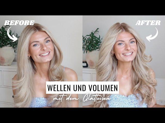 WELLEN UND VOLUMEN MIT DEM GLÄTTEISEN | theglazedblonde