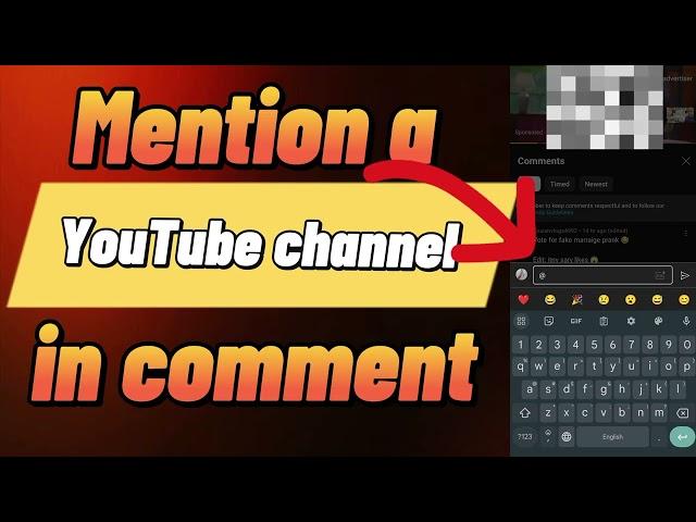 How to Mention a You Tube Channel in Comment Section (2024)