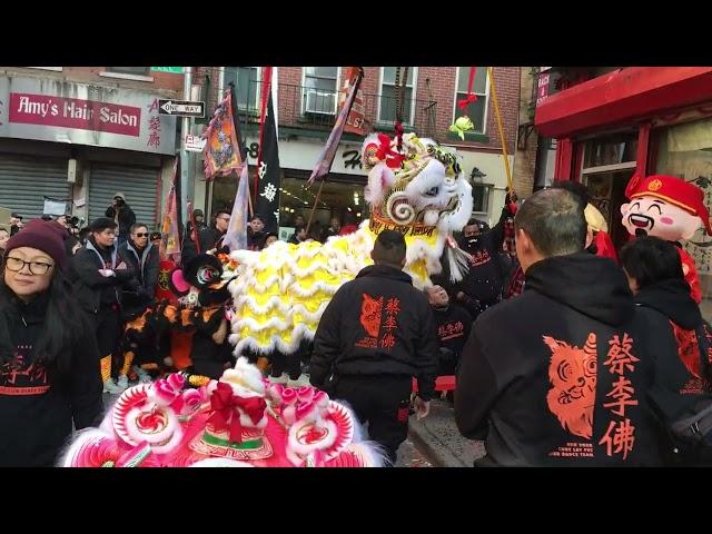 New York Choy Lay Fut Lion Dance Team - Super Saturday 2022 @ Ting's Gift Shop