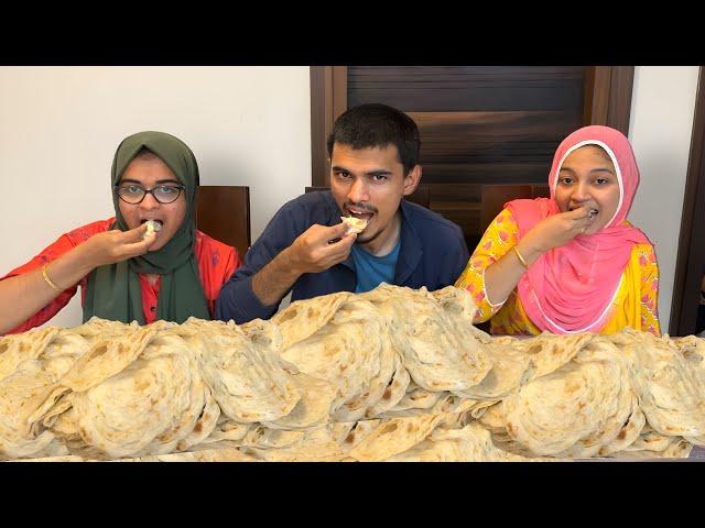 100 PAROTTA EATING for IFTAR with WIFE & SISTER..