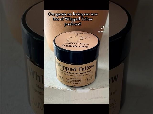 Our new line of products just released; Whipped Tallow!  Find yours at Laurel River Club BnB