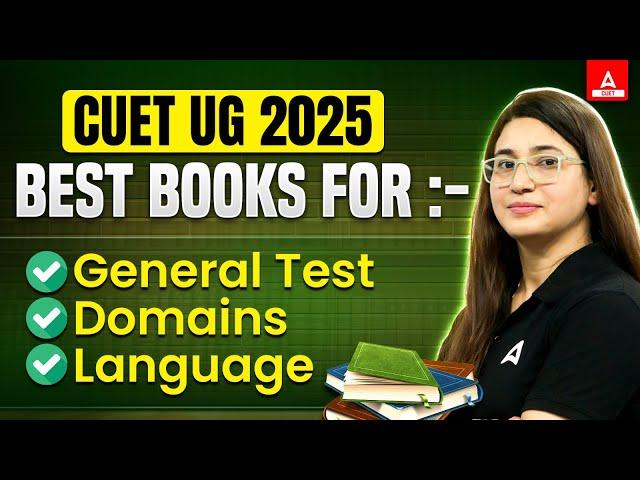 CUET BOOKS 2025  for CUET General Test, Domain Subject, Language Test