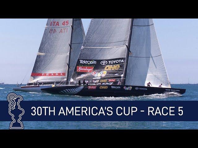 30th America's Cup Race 5 ITA vs. NZL | AMERICA'S CUP