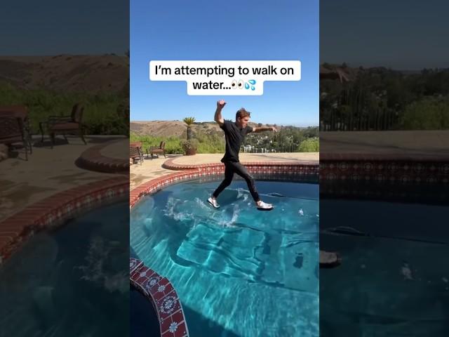 I figured out how to walk on water…‍️