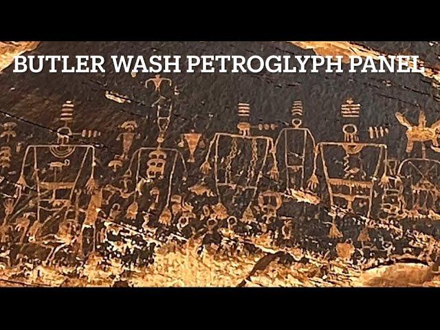 Nonstop petroglyphs, Butler wash petroglyph panel, 500+ feet in length.￼