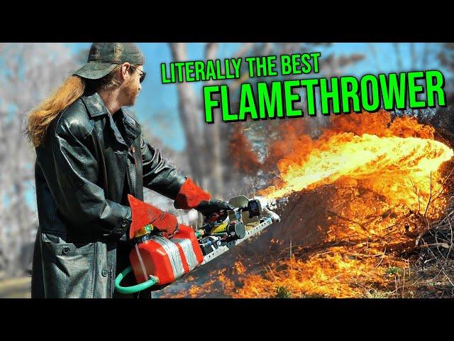 How to Build the CHEAPEST & LAZIEST Flamethrower (with nothing but Duct Tape and Pure Genius)