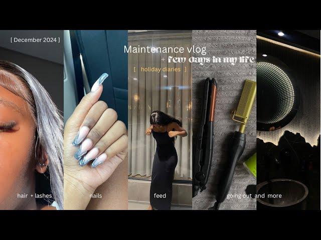 Maintenance vlog + few days in my life [hair,nails,feed,going out & more] | South African Youtuber