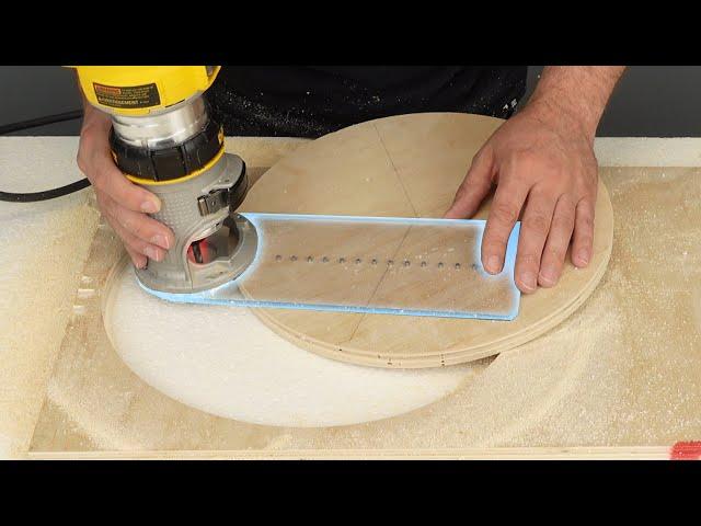 Making a router circle cutting jig - DIY