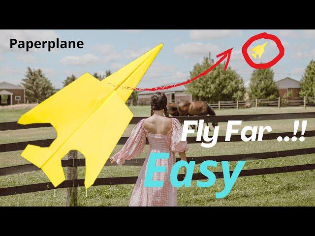 Easy and Cool Way to Fold an Amazing Jet Paper Airplane - Origami tutorial