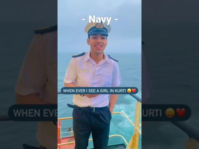 Navy officer meet a girl on ship ️ #shorts #navy